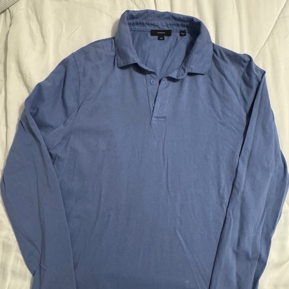 Vince polo style shirt long sleeve